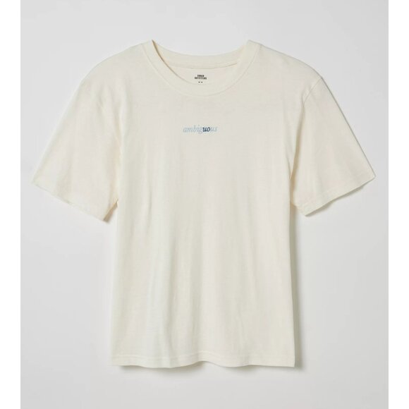 Urban Outfitters Between the Lines Ambiguous Tee Cream NWOT Size Medium - Picture 1 of 6